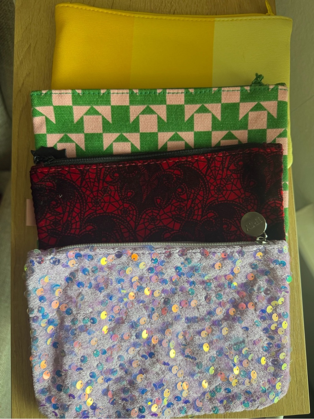 Ipsy Cosmetic Pouch Bundle of 4